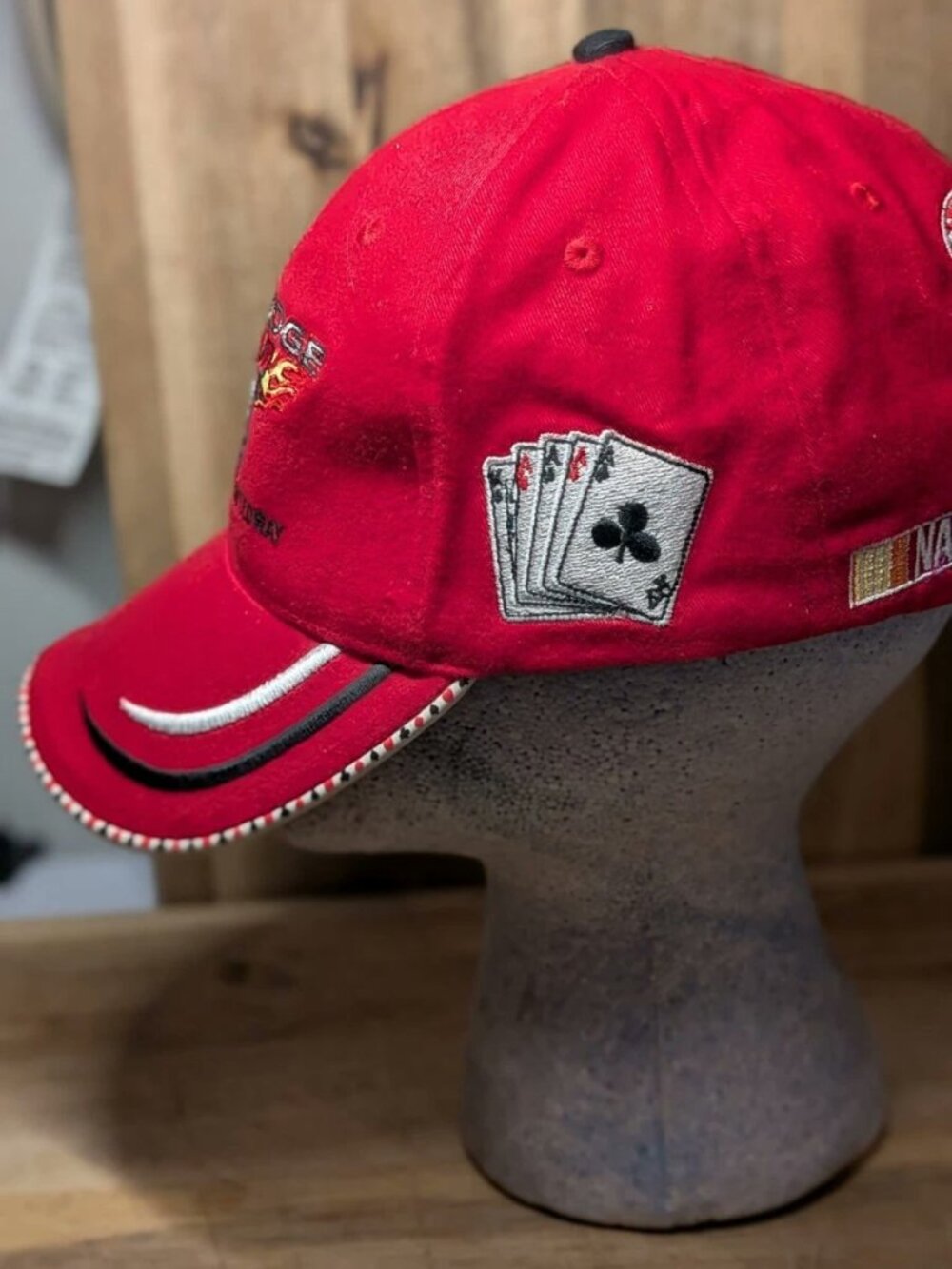 Vintage 2014 NASCAR UAW-Dodge 400 Las Vegas Motor Speedway Hat Cap USA Made - Picture 4 of 6